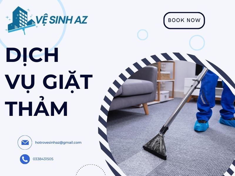 Dịch vụ giặt thảm giá rẻ tại Vệ Sinh AZ