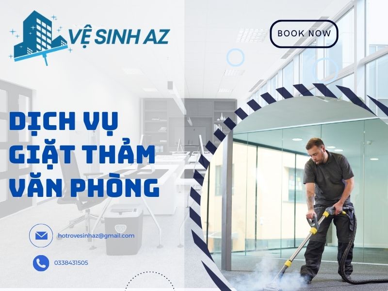 Dịch vụ giặt thảm văn phòng chuyên nghiệp tại Vệ Sinh AZ