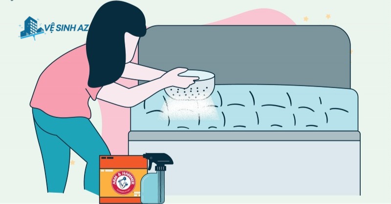 Sử dụng baking soda vệ sinh nệm hiệu quả Sử dụng baking soda vệ sinh nệm hiệu quả